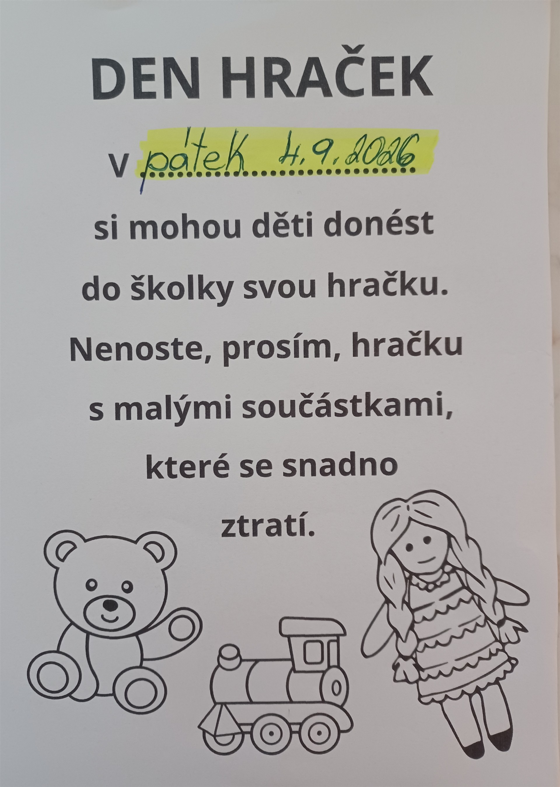 Den hraček