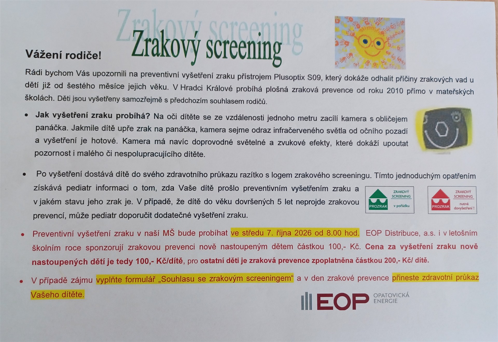 Zrakový screening